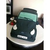 Green Ford Focus Cake 1