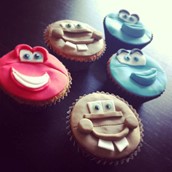 Cars Themed Cup Cakes