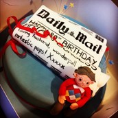 Daily Mail Themed Cake