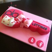 PLA Lettings Shop Launch Cake