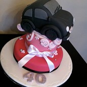 VW Beatle Cake Licky Lips Cakes Liverpool