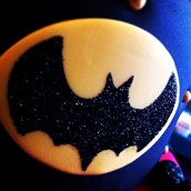 Batman cake detail. Licky Lips Cakes liverpool