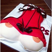 Boobs And Corset Cake Licky Lips Cakes Liverpool