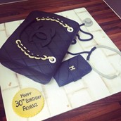 Chanel Handbag Cake 2 Licky Lips Cakes Liverpool