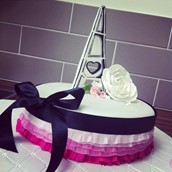 Paris Engagement Cake Eiffel Tower Licky Lips Cakes Liverpool