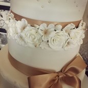 Wedding Cake Floral Licky Lips Cakes Liverpool