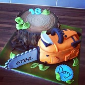 Chainsaw Cake Licky Lips Cakes Liverpool