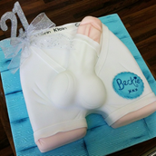 Underpants willy cake 2 - Licky lips cakes liverpool