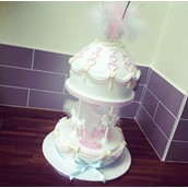 Pastel Carousel Christening Cake Licky Lips Cakes Liverpool