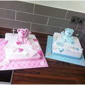 Christening Cake Twin Style Cake Licky Lips Cakes Liverpool