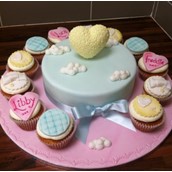 Heart And Clouds Cake 3 Licky Lips Cakes Liverpool