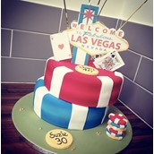 Vegas Cake With Lights Licky Lips Cakes Liverpool