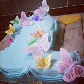 Butterfly Number One Cake Licky Lips Cakes Liverpool
