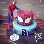 Spiderman Cake Licky Lips Cakes Liverpool
