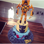 Licky Lips Cakes Liverpool Childrens Cake Transformer Bumble Bee Cake