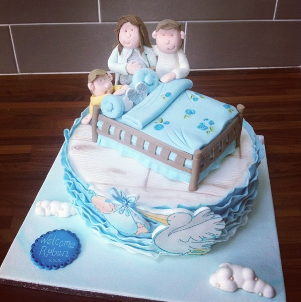 Baby Shower Stork Cake Licky Lips Cakes Liverpool